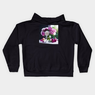 Peonies Kids Hoodie